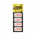 Fuel Stickers Unleaded Gas Sticker: Fuel Label for Gas Can & Outdoor Power Equipment, Hvy-Dty, 2''x1'', 48PK Z-2X1UGO-48PK